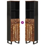 thumbnail of vidaXL Badschrank 38x33x160 cm Altholz Massivholz