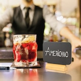 thumbnail of Securit® Lot de 4 Mini Ardoises de table - Silhouette Rectangle - Socle en bois - Feutre-craie inclus