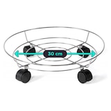 thumbnail of Soporte de Macetero con Ruedas Metálico Que Gira 360º para Macetas Decorativas De Interior y Plantas de Exterior Coshano