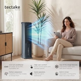 thumbnail of tectake Luftkühler Alaska 4in1 mobiles Klimagerät Luftbefeuchter Ventilator 23x29x86cm Anthrazit Grau
