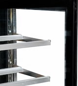 thumbnail of Romux® Kühlvitrine für Konditorei Quadratisch Tischgerät 2 Böden Schwarz 470 Liter Umluftkühlung | Kühlvitrine Gerade Glasscheiben