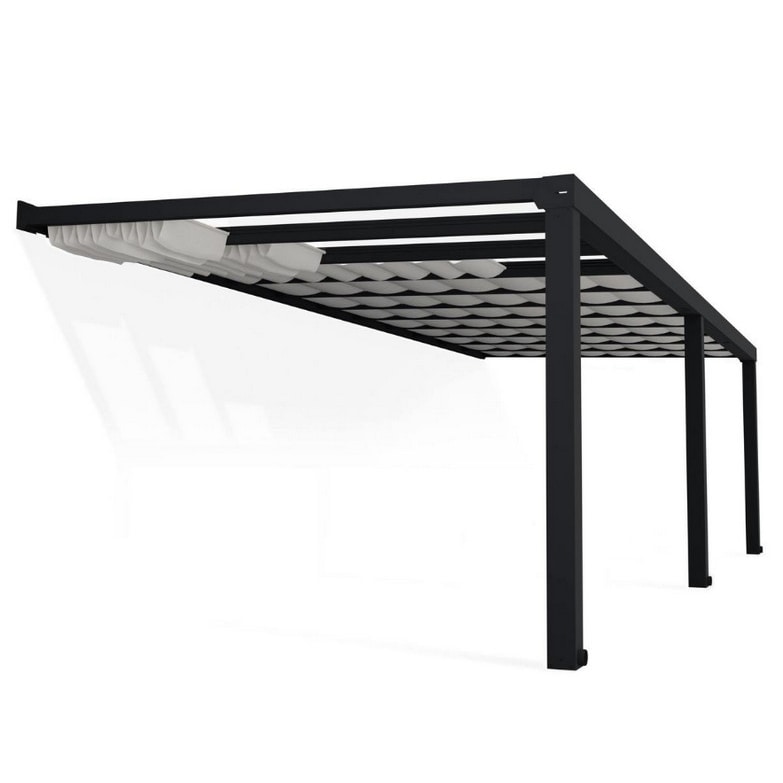 PALRAM ensemble de rideaux de toit 3.4x8.1m blanc 706074