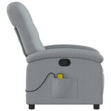 thumbnail of vidaXL Massagesessel Hellgrau Stoff