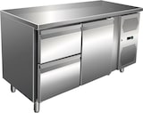 thumbnail of Gastro Edelstahl Kühltisch Kühltheke 1 Tür / 2 Schubladen 115 L -2/+8°C