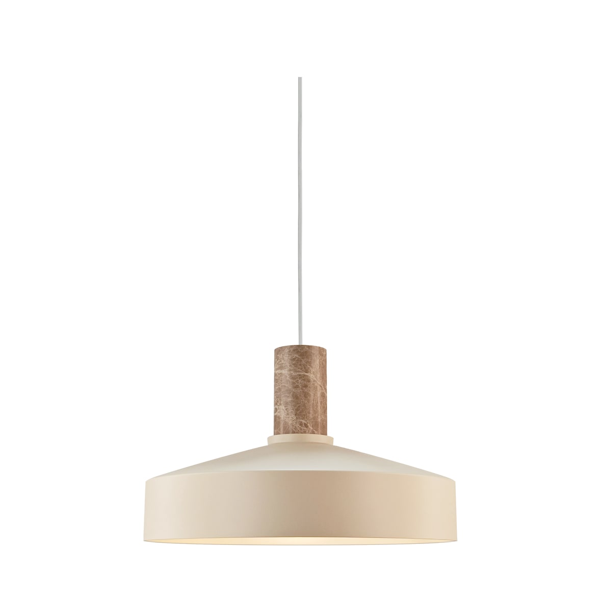 Suspension ELVAS  Métal Beige, H.13  IP20  E27 /  Intérieur