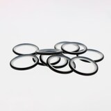 thumbnail of Lot de 10 anneaux avec insert pour rideaux de 35x42mm en Noir Mat - Boulet