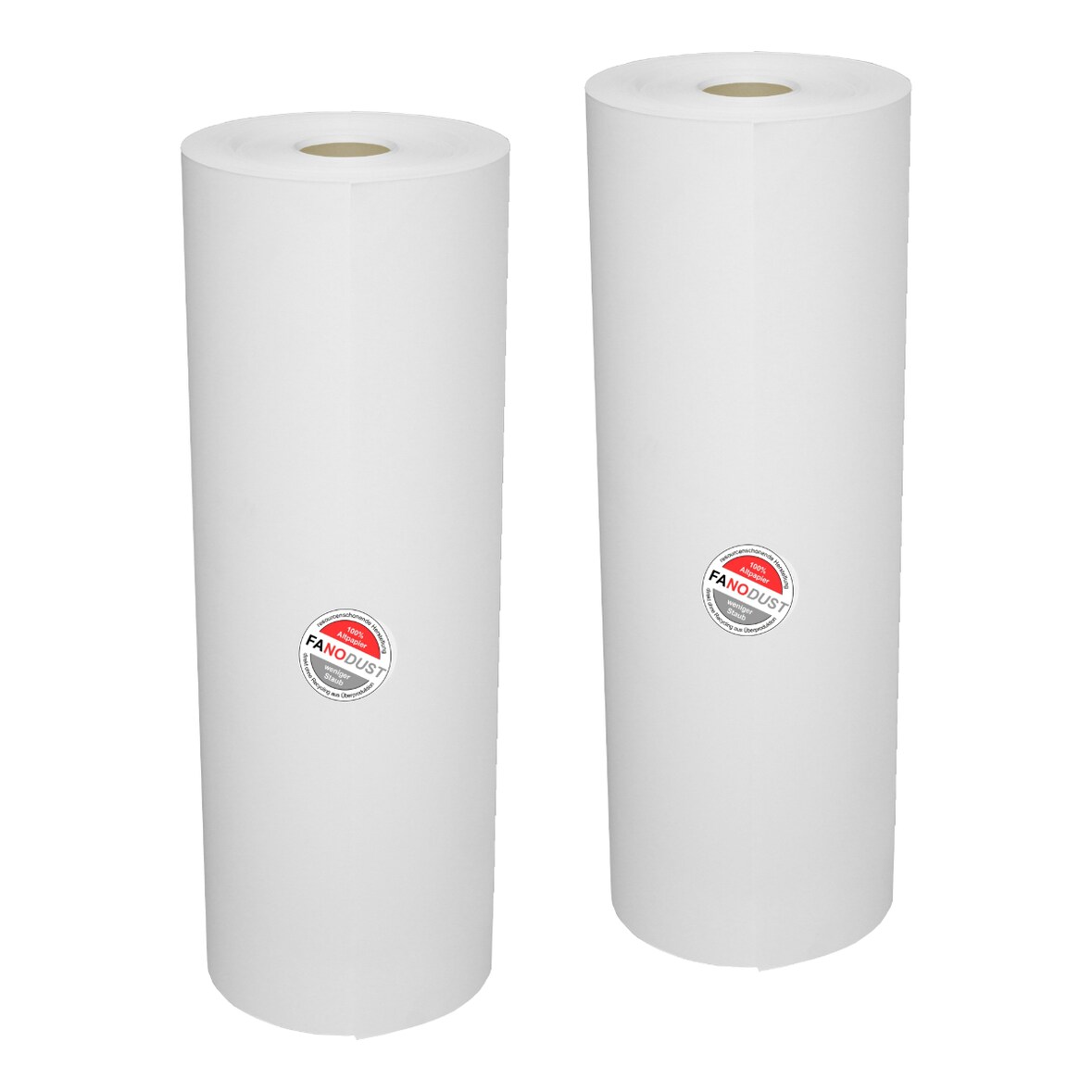 2 Rollen 50cm Füllmaterial Knüllpapier Packpapier FANODUST 70-80g/m² weiß