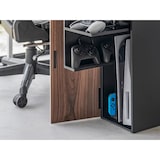 thumbnail of Yamazaki Beistellschrank Organizer für Spielekonsolen 24x60x36cm Tower schwarz