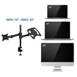 thumbnail of Soporte de monitor VM-MH2 2-brazo 13 - 32 pulgadas portátil negro hjh OFFICE
