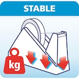 thumbnail of tesa Klebebandabroller tesafilm Easy Cut Economy Heavy-Weight Schwarz 25 mm (B) x 66 m (L) Kunststoff