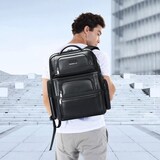 thumbnail of Sac À Dos Ordinateur En Cuir Grande Capacité Avec Ports USB Et Type-C YONIS