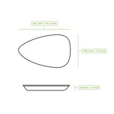 thumbnail of BIOZOYG 100 Stück Palmblatt Teller 26cm Einweggeschirr Tropfenform robust dekorativ nachhaltiges Einweggeschirr umweltfreundliche Einwegteller