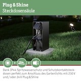 thumbnail of Paulmann Plug & Shine Colonne de prises Rio incl. transformateurs Capteur crépusculaire incl. transformateurs IP44 Anthracite 94701