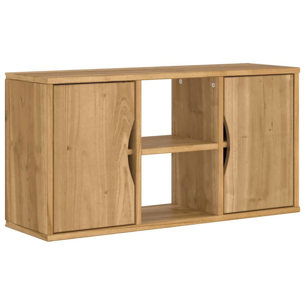 vidaXL TV-Schrank ODDA 79x24x40 cm Massivholz Kiefer
