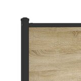 thumbnail of vidaXL Metallbett ohne Matratze Sonoma-Eiche 200x200 cm