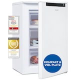 thumbnail of Exquisit Gefrierschrank, 4-Sterne-Gefrieren, 85 Liter, klein, kompakt, Tiefkühlschrank, Wechselbarer Türanschlag, GS581-040C weiss