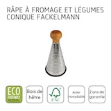 thumbnail of Râpe à légumes et à fromage conique 24,5 cm Fackelmann Nature