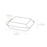 thumbnail of greenbox - Take-away Boxen aus Zuckerrohr 22 x 18,5 x 7 cm, rechteckig, 200 St.