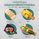 thumbnail of Emerio Multifunctionele Snijmachine - 100W, Dikte Verstelbaar 0-17mm - RVS Mes - Broodsnijmachine Elektrisch - MS-125000.1 Allessnijder Zwart