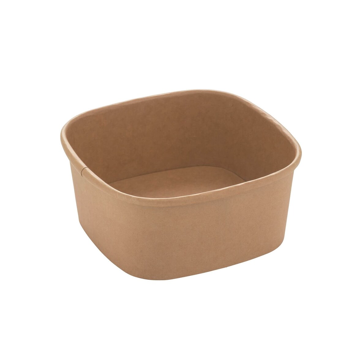 300x Kartonschale, braun, 600ml, quadratisch
