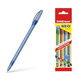 thumbnail of Kugelschreiber 0,26mm 4 Stück Farbmix Set - transparent - Kullis Stifte Kulischreiber Schreibstifte für Schule & Bürobedarf - Neo Original