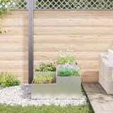 thumbnail of vidaXL Gartenblumentopf Silber 80 x 80 x 48 cm Verzinkter Stahl