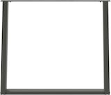 thumbnail of Helloshop26 - Set aus 2 U-förmigen abgewinkelten Esstischbeinen 100 x 72–73 cm modernes Design mit Nivellierfüßen anthrazitfarbener 02_0057086