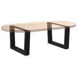thumbnail of vidaXL Couchtischbeine V-Form 2 Stück Schwarz 60x(30-31,3) cm Stahl