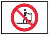 thumbnail of Schild Hubwagen fahren verboten Symbol A1 (594x841mm)