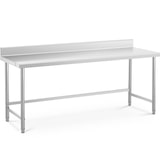 thumbnail of Royal Catering Mesa de acero inoxidable - ECO - 200 x 70 cm - 300 kg - antisalpique -