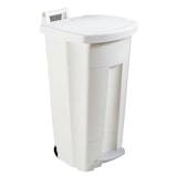 thumbnail of ROSSIGNOL Poubelle mobile 90L à pédale BOOGY blanc/blanc