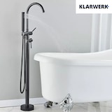 thumbnail of JANA | Torneira para banheira independente premium em preto | Fixação de pavimento em aço inox com chuveiro de mão | montagem no chão hotel