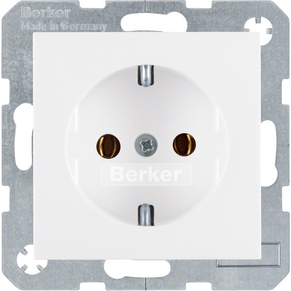 Berker SCHUKO-Steckdose pws/gl 47438989