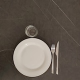 thumbnail of RestooTab - Tisch Versailles Ø70cm Dekor marquina kanten messingfarben