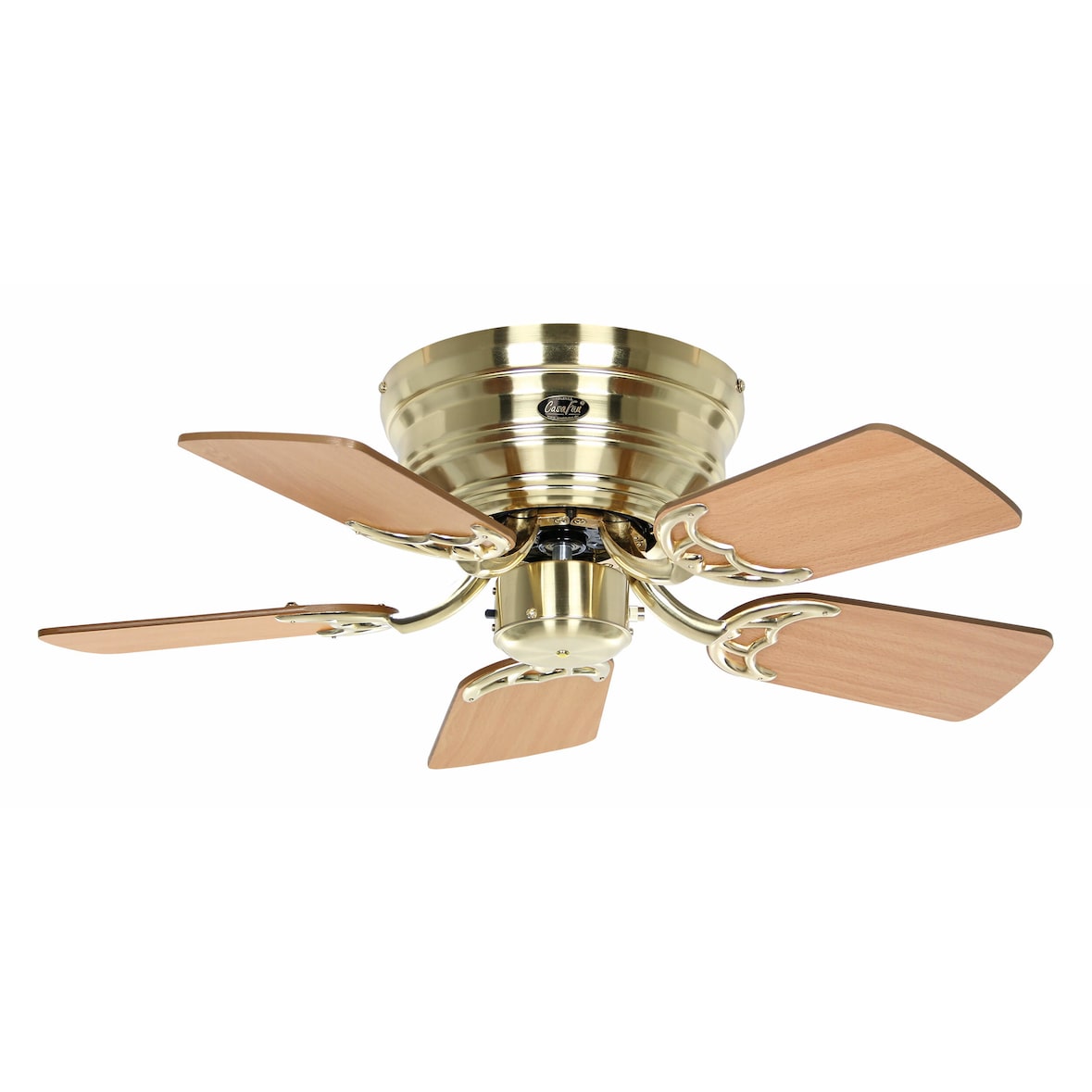 Ventilatore da soffitto Classic Flat III Ottone spazzolato 75 79