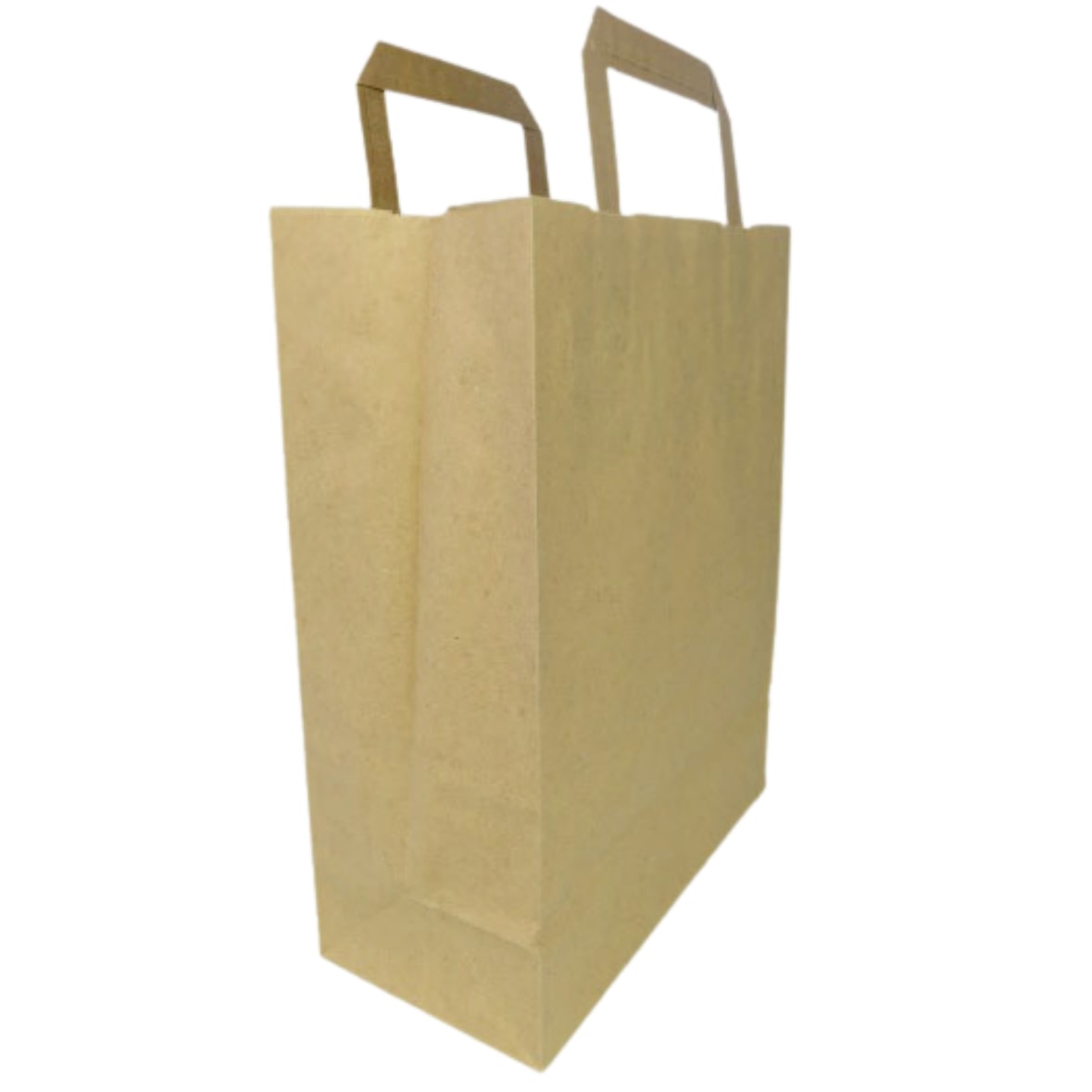 250 Einweg Papiertragetaschen braun M 22 cm x 10 cm x 28 cm mit Tragegriff