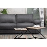 thumbnail of Sofá KAWOLA Sofá de esquina LOLA XL de tela gris con función de relajación motorizada chaise longue izquierda