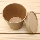 thumbnail of Pappbehälter Kraft 225 ml - Typ: Pappbehälter - Kapazität: 225 ml (8 oz)  500 Stück