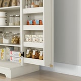 thumbnail of HOMCOM armario despensa cocina armario de cocina con 2 puertas y 16 estantes alacena rústica con estante ajustable 60x40x104 cm crema