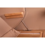 thumbnail of Strandkorb - bene living - Königssee Teak Bullauge - PE grau - Modell 593 - inkl. Liftersystem