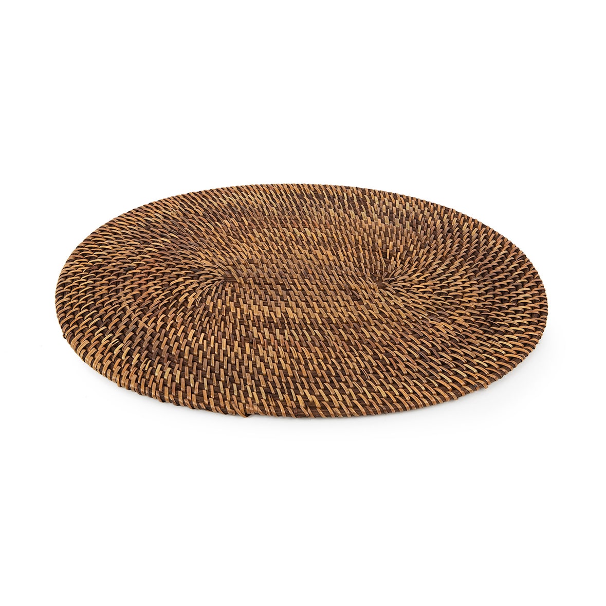 Bazar Bizar Ovale placemat van rotan 40x30 cm naturel bruin - Set van 6