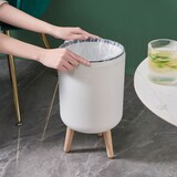 thumbnail of Poubelle Sur Pied De Salle De Bain Push - Limo - Kitchen Move - 9l - Bois Design