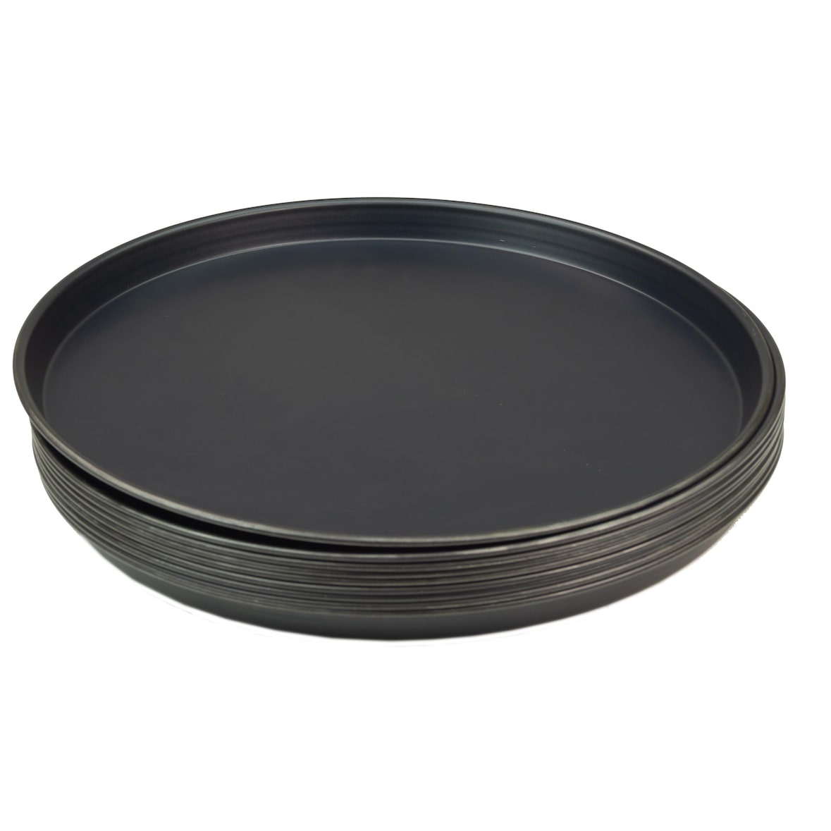 10 Stück Pizzablech rund aus Blaublech Ø 40cm schwere Profiqualität