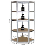 thumbnail of Regalsystem 3 tlg.1 Eckregal & 2 Schwerlastregale 180x90x40cm,15 Böden