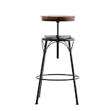 thumbnail of Set de 2 Taburetes de bar Beam de metal y madera Bronce