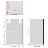 thumbnail of vidaXL Hängeschrank Lyon Glas Grau Sonoma 40x31x60 cm Holzwerkstoff