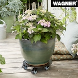 thumbnail of WAGNER Pflanzenroller ALASKA BLACK Ø 30 x 7,5 cm, Alu Riffelblech, Softrollen&Bremsen, max. 150 kg, DE Ware - 20700701