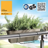 thumbnail of Artplast - Blumenkasten 60 cm mit quadratischer Befestigungsplatte