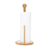 thumbnail of Küchenrollenhalter HWC-B84, Rollenhalter Küchenpapierständer Ständer, Bambus 34x16x16cm