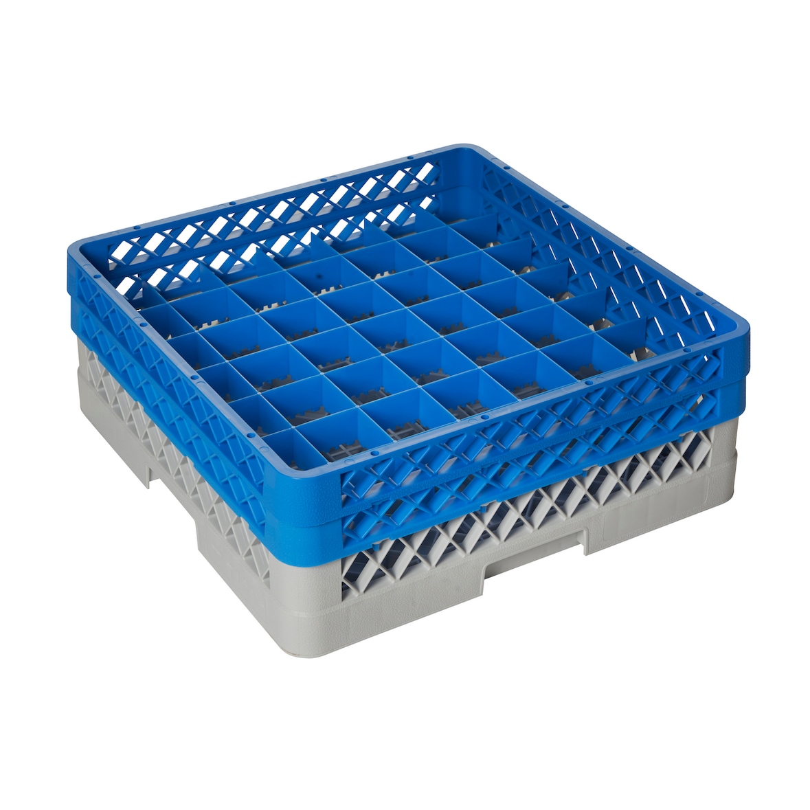 Silanos Casier 49 verres, 2 parties gris et bleu,